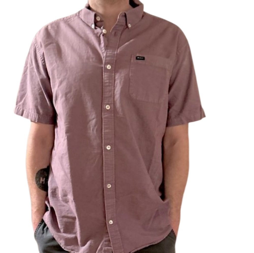 💫RVCA Thet’ll Do Dobby Men’s Short Sleeve Shirt